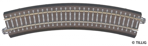 Tillig 83709 - Bettungsgleis gebogenes Gleis R310/30° (TT, H0m)